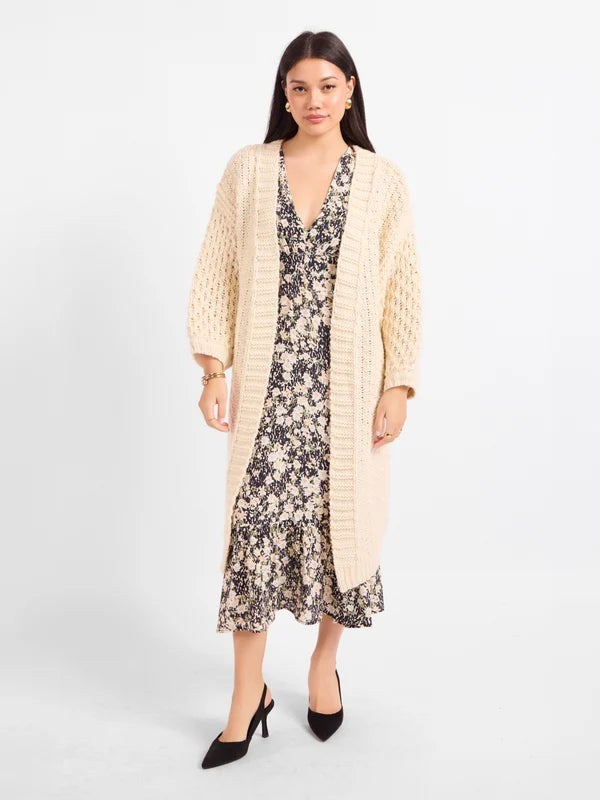 IGGY HAND KNIT CHUNKY LONG CARDIGAN
