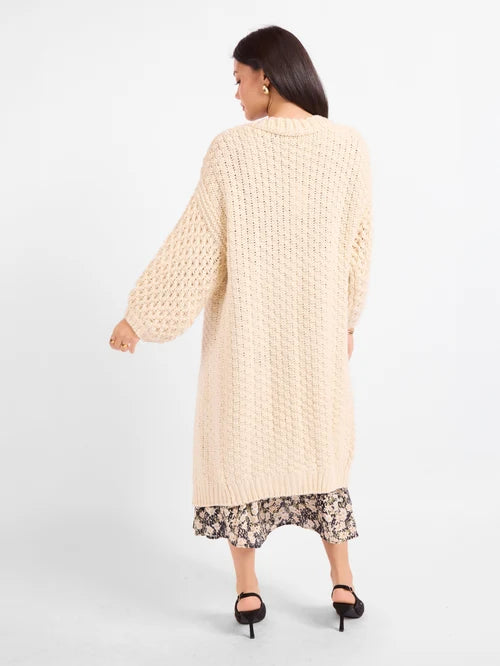 IGGY HAND KNIT CHUNKY LONG CARDIGAN