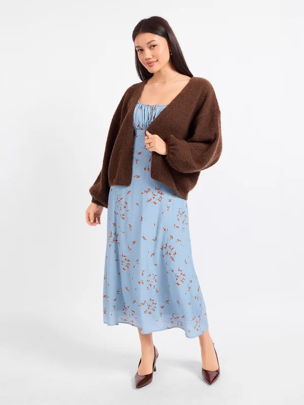 BROWN MARLEY DOLMAN SLV CARDIGAN