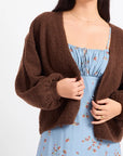 BROWN MARLEY DOLMAN SLV CARDIGAN