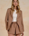 BROWN BLAZER