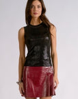 BLACK GLITTER TANK
