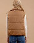 BROWN PUFFER VEST