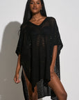BLK KNIT COVERUP