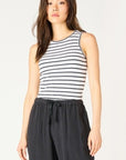 DEX BLK/WHITE STRIPE TANK