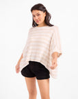 BILLIE STRIPE BRUSHED DOLMAN TOP