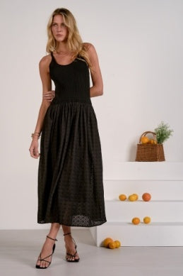 MIXED MEDIA MAXI DRESS No Roots Boutique MIXED MEDIA MAXI DRESS No Roots Boutique