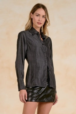COLLARED BUTTONDOWN SHIRT