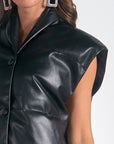 ELAN FAUX LEATHER VEST