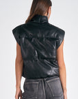 ELAN FAUX LEATHER VEST