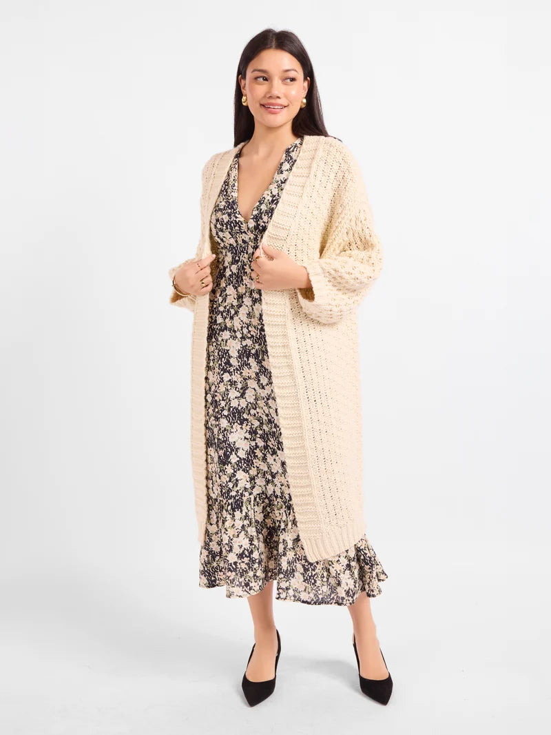 IGGY HAND KNIT CHUNKY LONG CARDIGAN