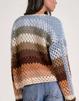 NEUTRAL MULTI STRIPE CARDIGAN