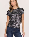 D+J FOIL ANIMAL PRINT TOP