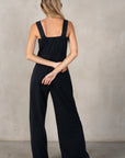 BLACK COTTON MODAL JUMPSUIT