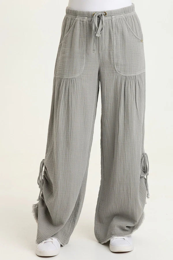 XCVI GREY MURIEL WIDE LEG PANT