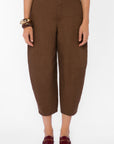 BROWN LINEN PANTS