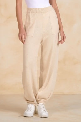 PLEATED KNIT PANTS