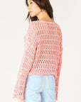 DEX PINK WASHED SWEATER