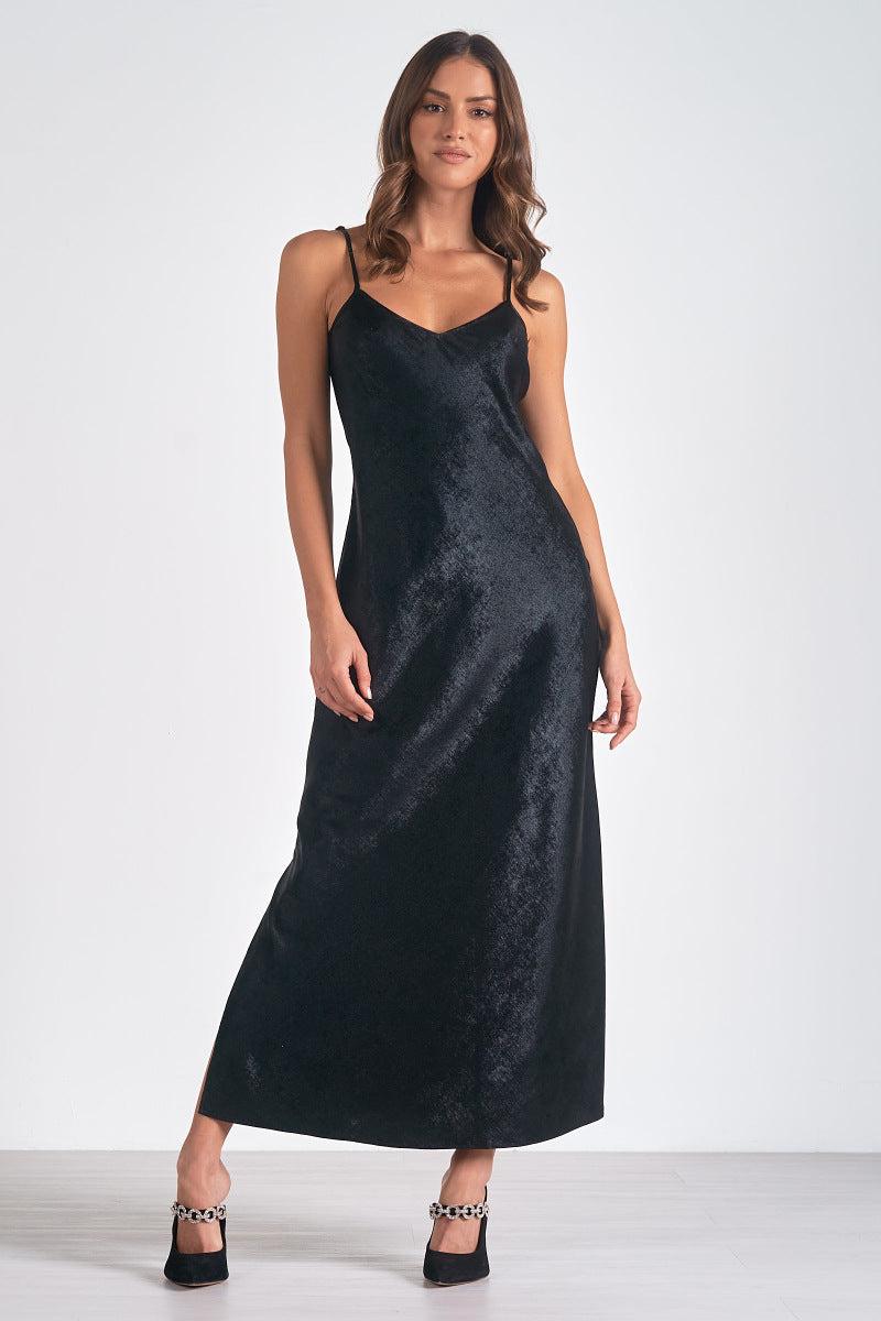 ELAN BLACK MAXI DRESS No Roots Boutique ELAN BLACK MAXI DRESS No Roots Boutique