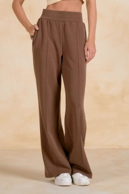 BROWN PULL ON PANTS