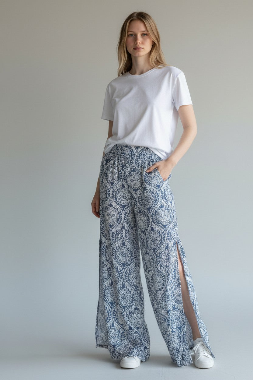 BANDANA SIDE SLIT PANT
