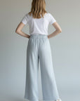 WIDE LEG PULL ON PANT IN DOVE