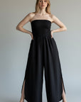 BLACK STRAPLESS JUMPER