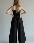 BLACK STRAPLESS JUMPER