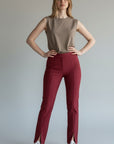 ILTM BLAKE CABERNET SLIT PANT