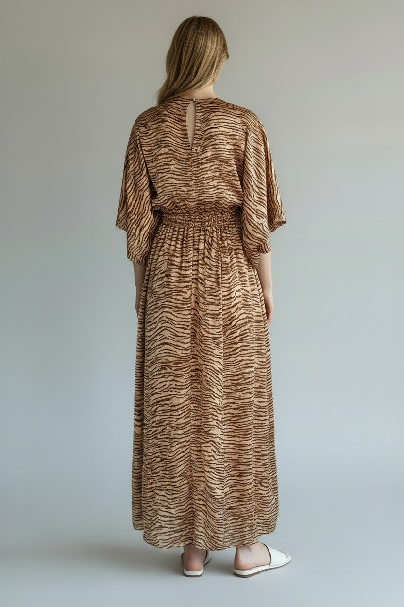 KLD V-NECK TIGER PRINT KIMMONO