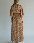 KLD V-NECK TIGER PRINT KIMMONO