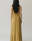MUSTARD STRAPLESS MAXI