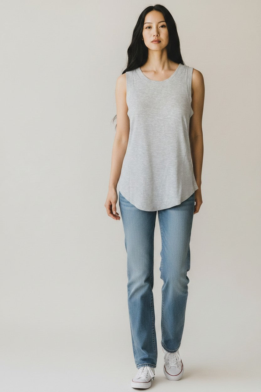 HEATHER GREY TANK TOP