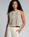 SLEEVELESS KNIT REVESIBLE TOP