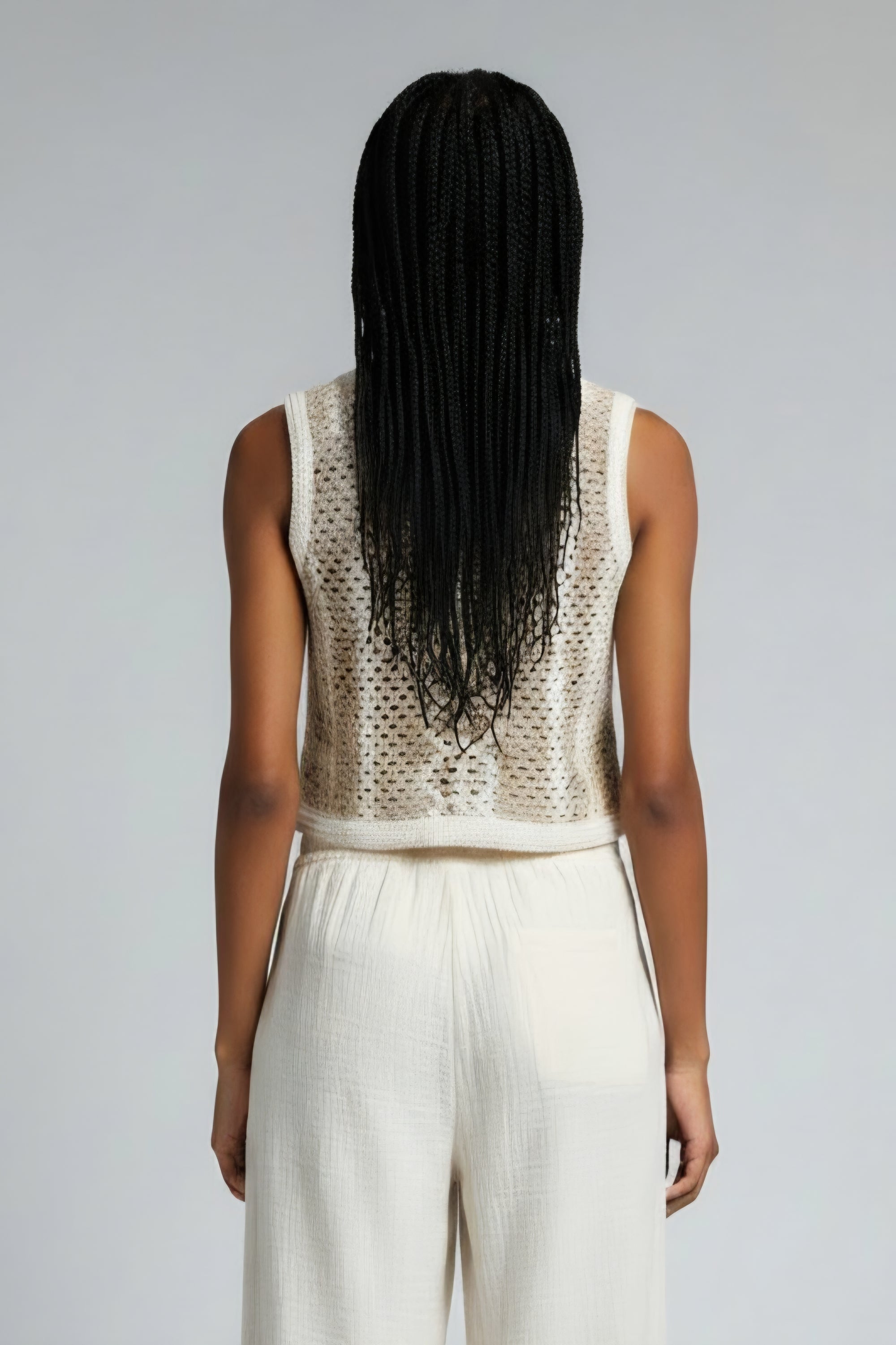 SLEEVELESS KNIT REVESIBLE TOP