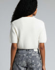 OFF WHITE ELBOW SLEEVE SWEATER
