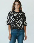 JAGUARD ELBOW BALLOON SLVE SWEATER