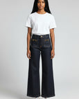 CROPPED WIDELEG STRETCH DENIM