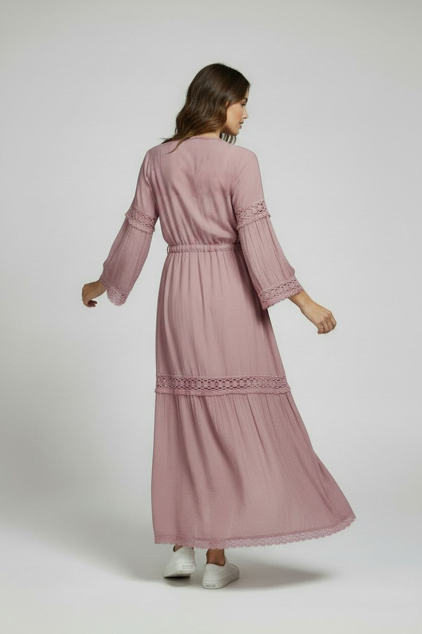 MAUVE COVERUP/KIMONO