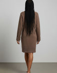 LONG SLEEVE MOCK NECK SWEATER DRESS