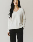 LONG SLV V-NECK SWEATER
