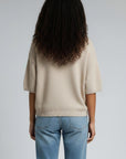 LATTE' BUBBLE SLEEVE SWEATER