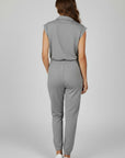 GREY 3/4 ZIP JUMPER