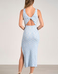 BLUE TWIST MAXI DRESS
