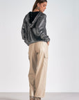 ELAN SILVER SWEATER HOODIE