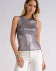 SILVER GLITTER TANK