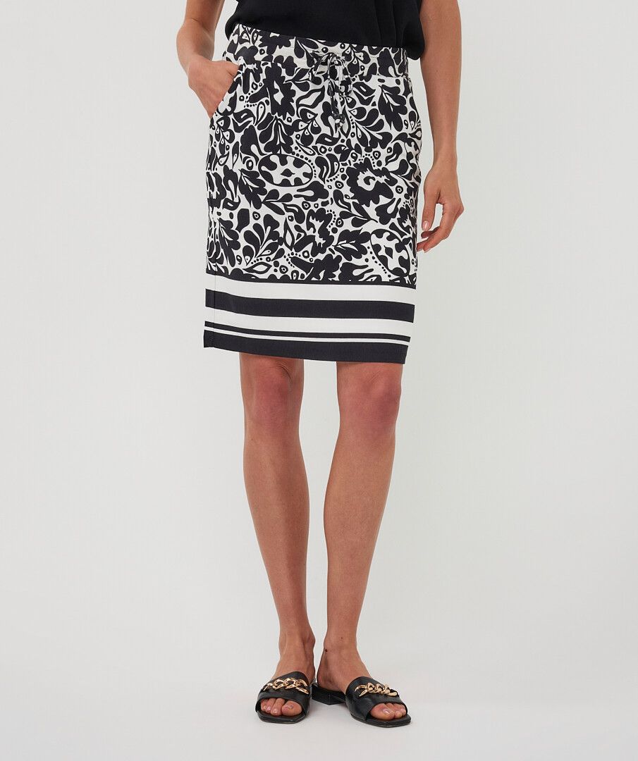 ESQUALO BLACK &amp; WHITE SKIRT