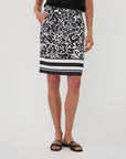 ESQUALO BLACK & WHITE SKIRT