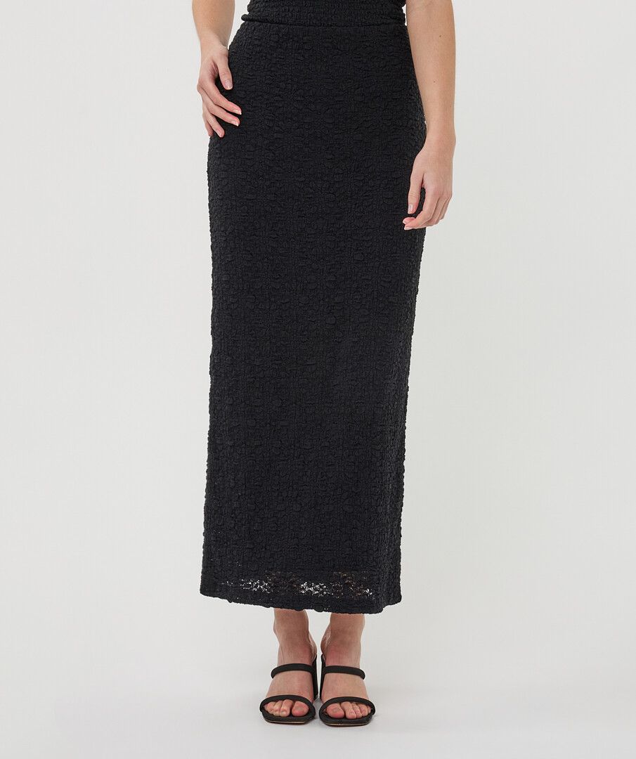 ESQUALO BLACK BUBBLE SKIRT