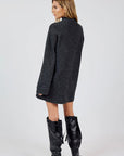 SADIE & SAGE CARSON HIGH NECK SWEATER DRESS